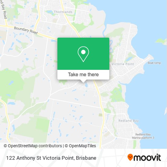 122 Anthony St Victoria Point map