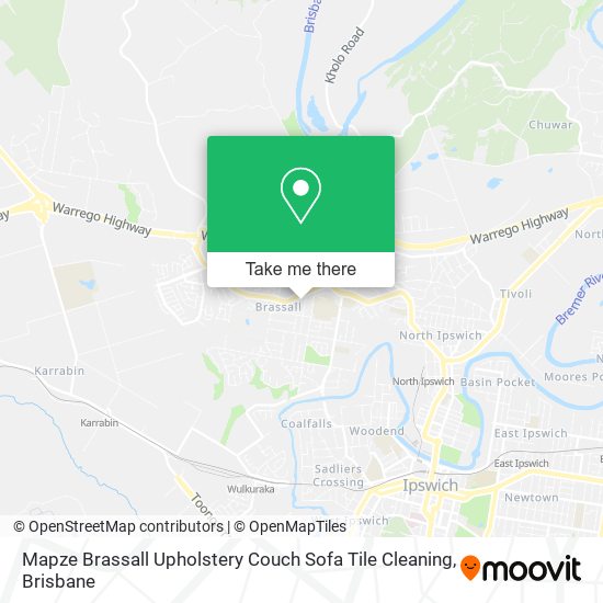 Mapze Brassall Upholstery Couch Sofa Tile Cleaning map