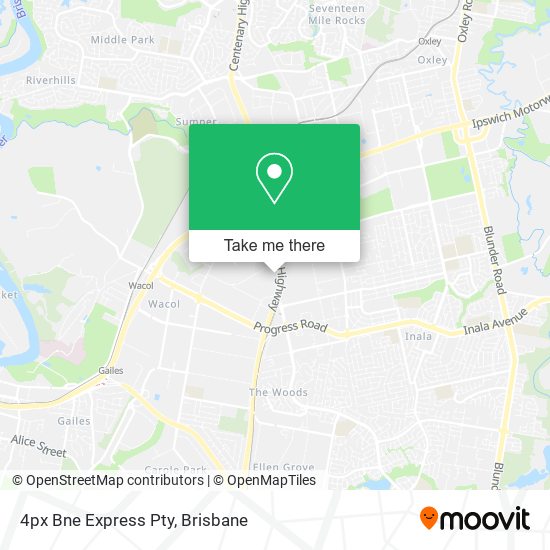 4px Bne Express Pty map