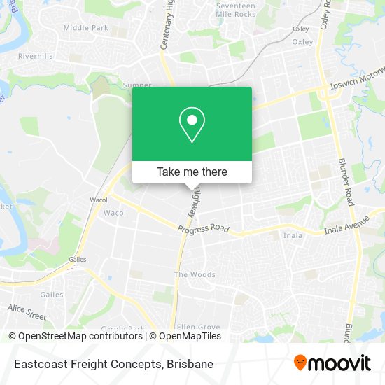 Eastcoast Freight Concepts map