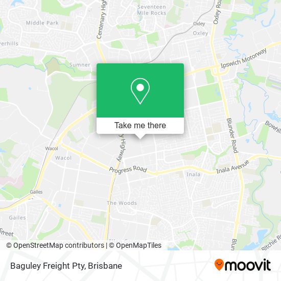 Baguley Freight Pty map