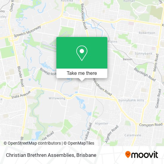 Christian Brethren Assemblies map