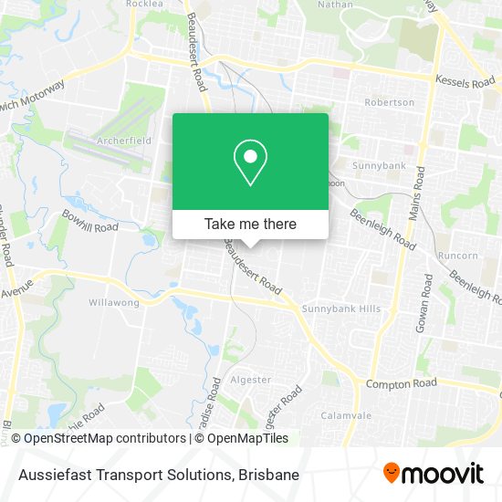 Aussiefast Transport Solutions map