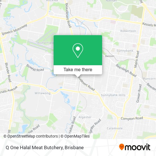 Q One Halal Meat Butchery map