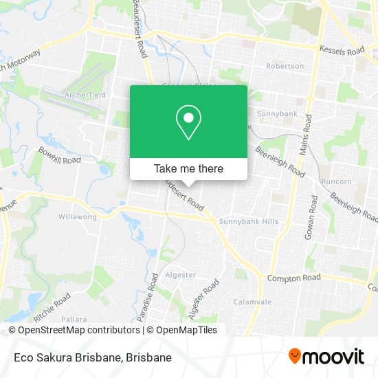 Mapa Eco Sakura Brisbane