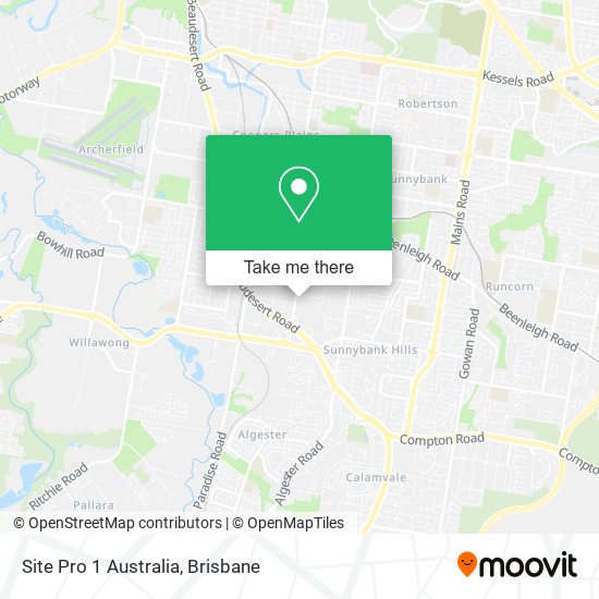 Site Pro 1 Australia map