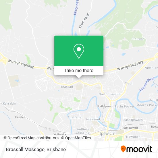 Brassall Massage map