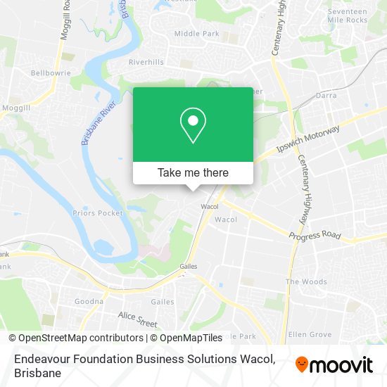 Endeavour Foundation Business Solutions Wacol map