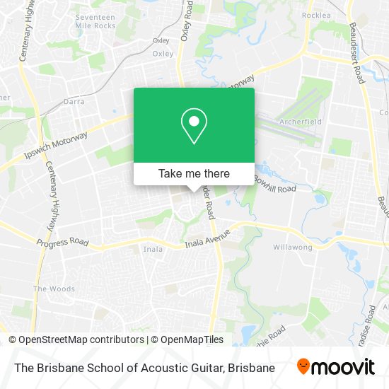 Mapa The Brisbane School of Acoustic Guitar