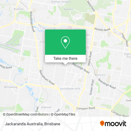 Mapa Jackaranda Australia