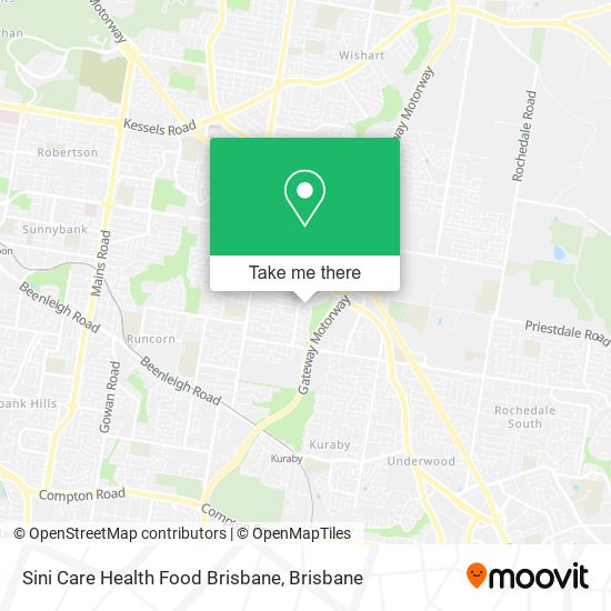 Sini Care Health Food Brisbane map