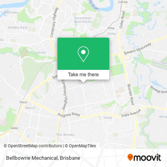 Bellbowrie Mechanical map