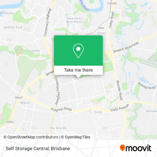 Self Storage Central map