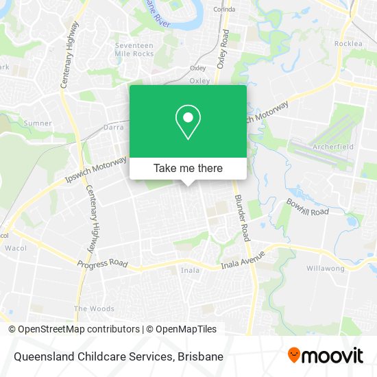 Queensland Childcare Services map