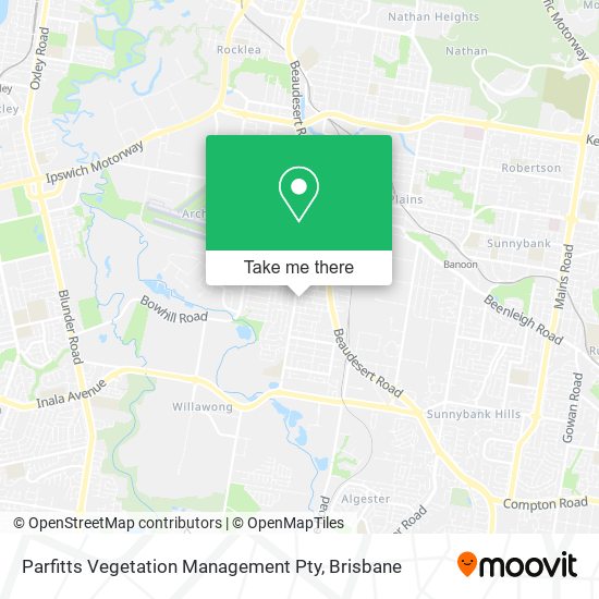 Parfitts Vegetation Management Pty map