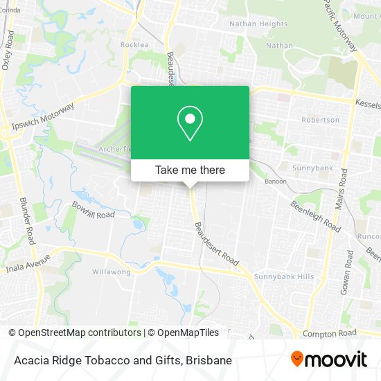 Acacia Ridge Tobacco and Gifts map