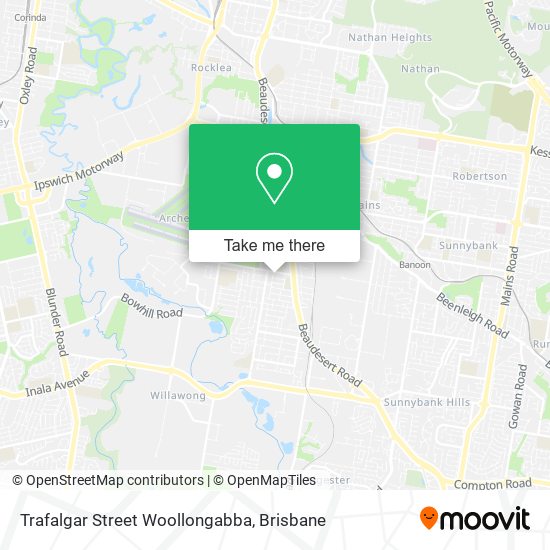 Trafalgar Street Woollongabba map