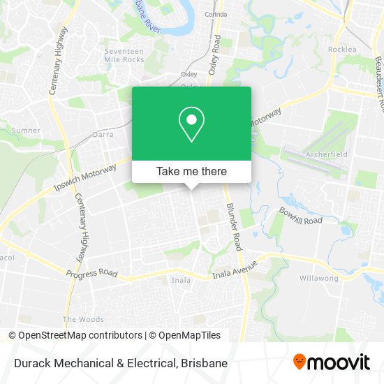 Mapa Durack Mechanical & Electrical