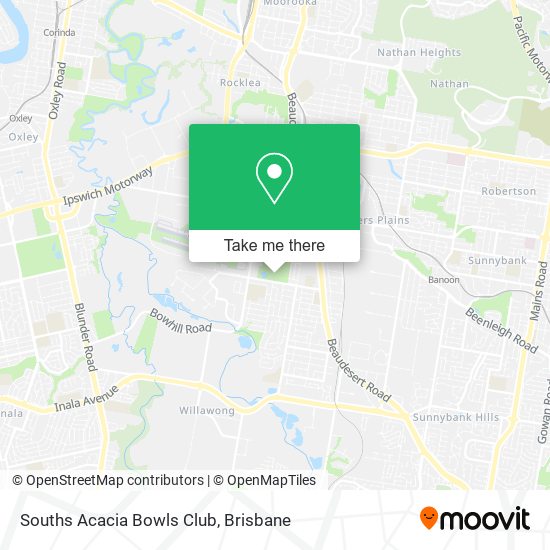 Souths Acacia Bowls Club map
