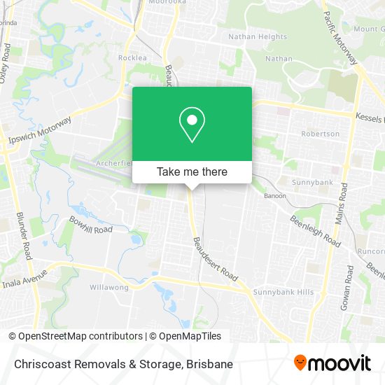 Chriscoast Removals & Storage map