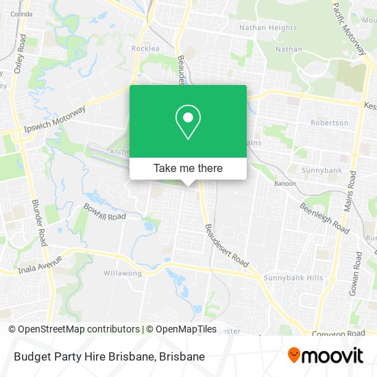 Budget Party Hire Brisbane map