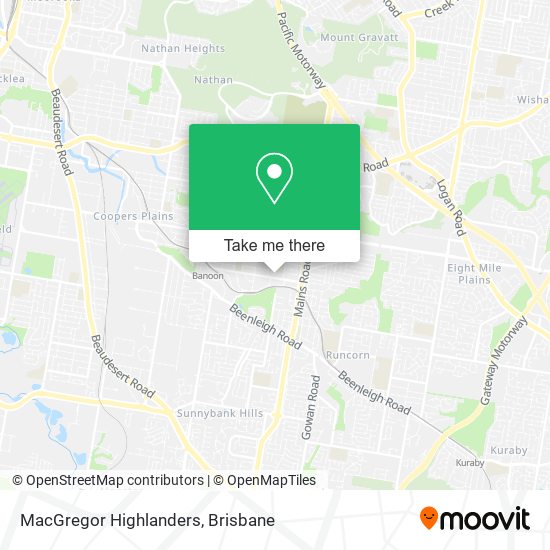 MacGregor Highlanders map