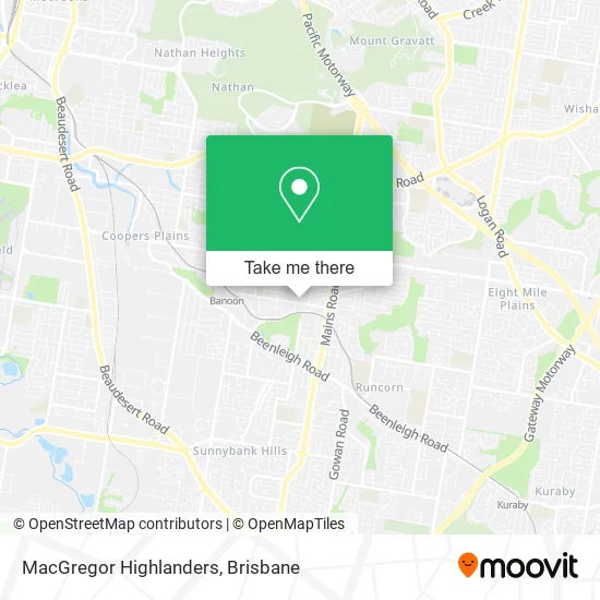 MacGregor Highlanders map