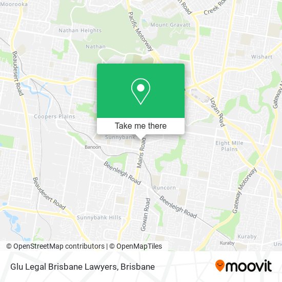 Mapa Glu Legal Brisbane Lawyers