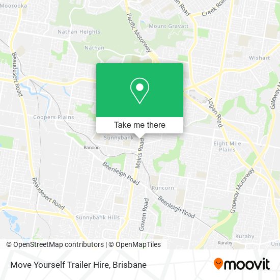 Move Yourself Trailer Hire map