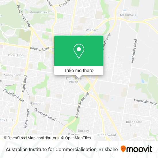 Australian Institute for Commercialisation map