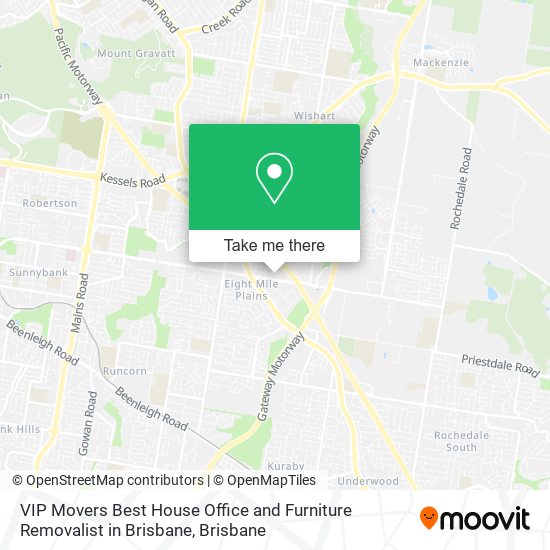 VIP Movers Best House Office and Furniture Removalist in Brisbane map