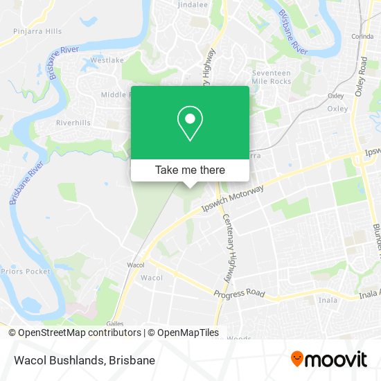 Wacol Bushlands map