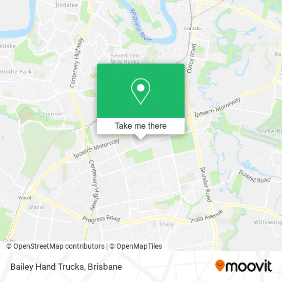 Bailey Hand Trucks map