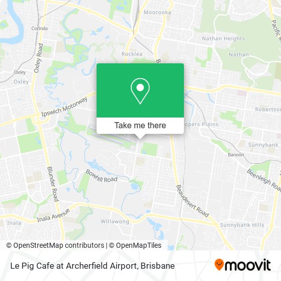 Le Pig Cafe at Archerfield Airport map