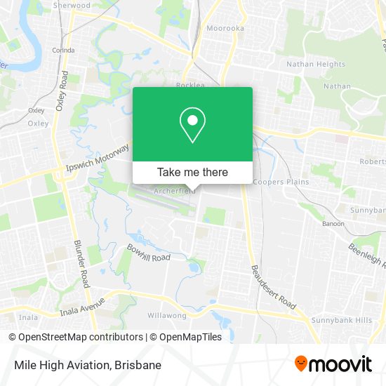 Mile High Aviation map