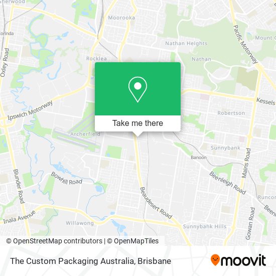 The Custom Packaging Australia map