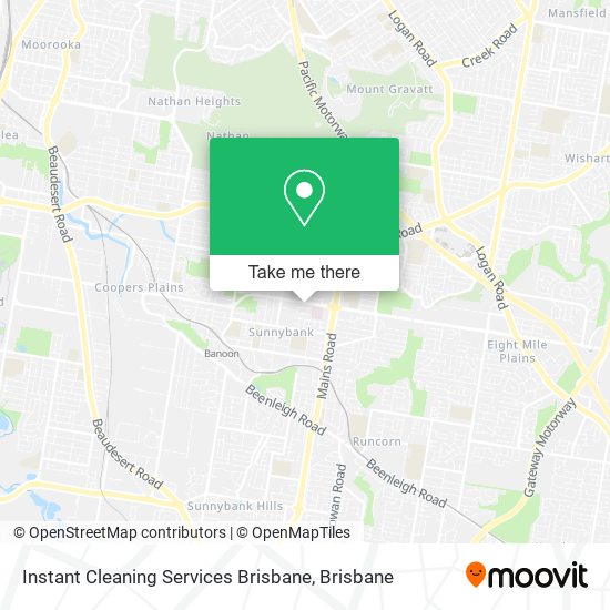 Instant Cleaning Services Brisbane map