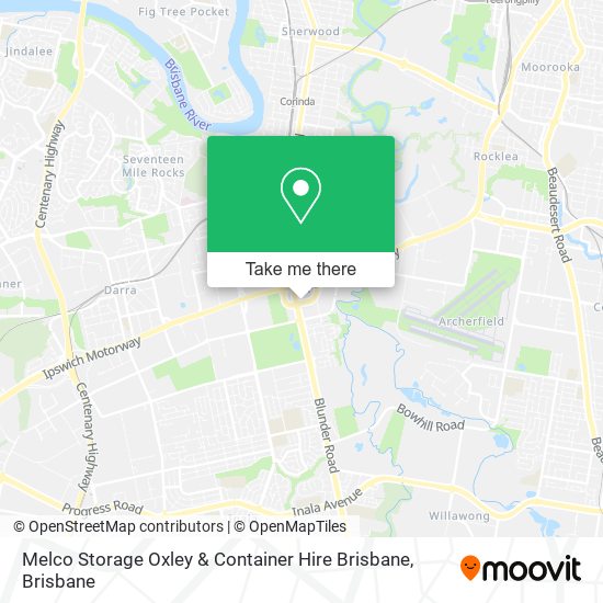 Melco Storage Oxley & Container Hire Brisbane map