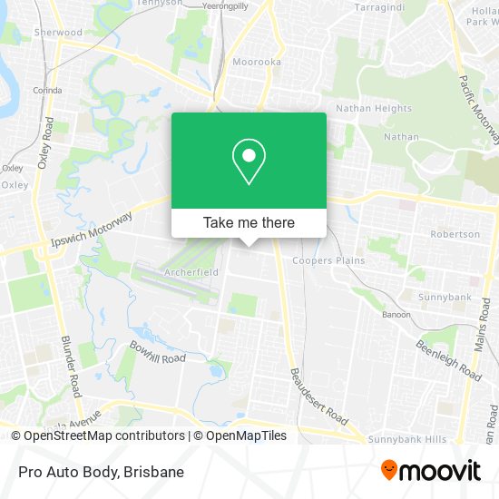 Pro Auto Body map