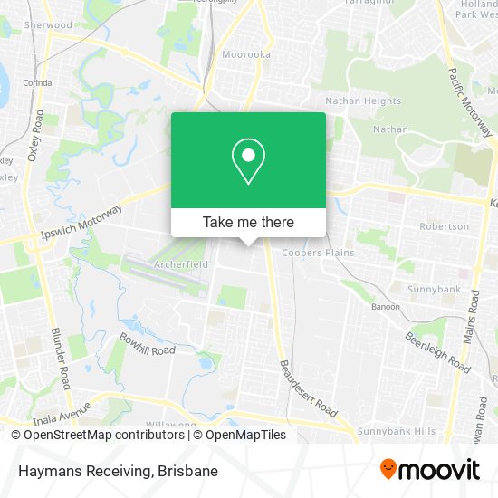 Haymans Receiving map