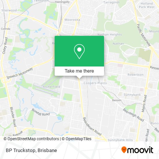 BP Truckstop map