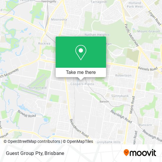 Guest Group Pty map
