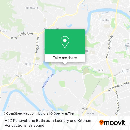 A2Z Renovations Bathroom Laundry and Kitchen Renovations map