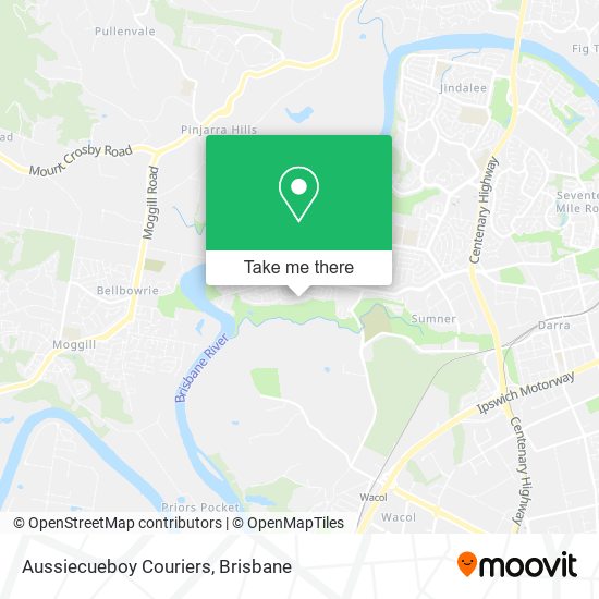 Aussiecueboy Couriers map
