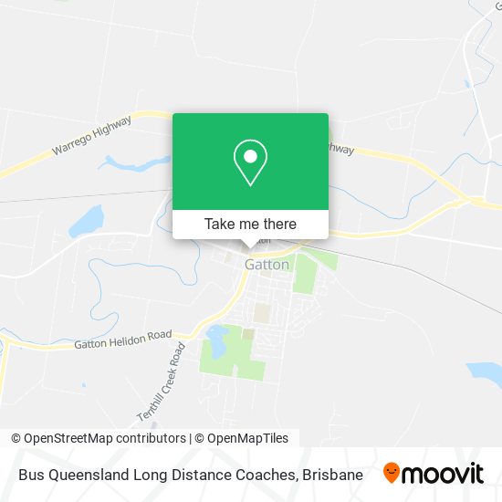 Bus Queensland Long Distance Coaches map