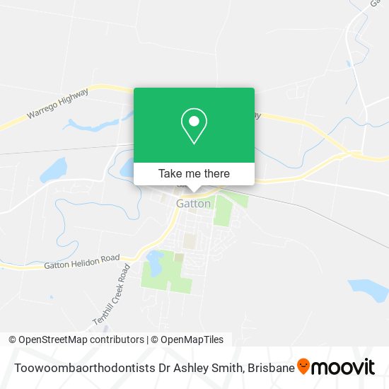 Toowoombaorthodontists Dr Ashley Smith map