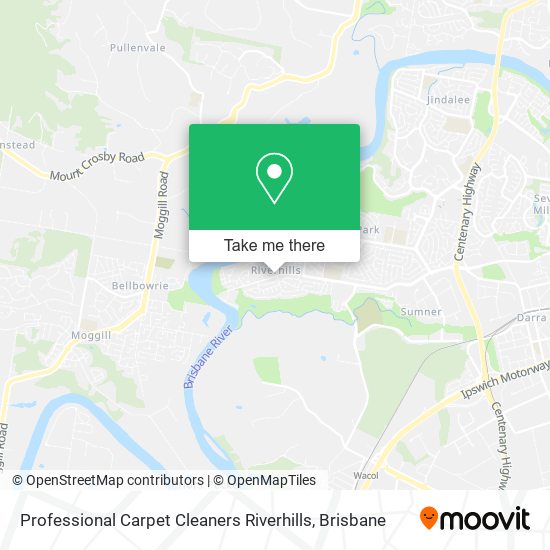 Professional Carpet Cleaners Riverhills map