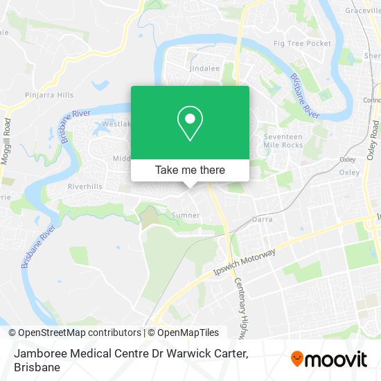 Mapa Jamboree Medical Centre Dr Warwick Carter