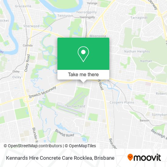 Mapa Kennards Hire Concrete Care Rocklea