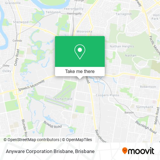 Anyware Corporation Brisbane map